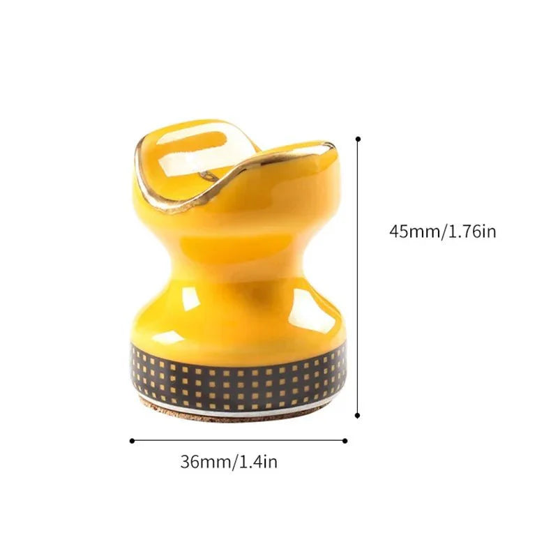 Ceramic Cigar Display Stand – Mini Cigar Holder & Ashtray