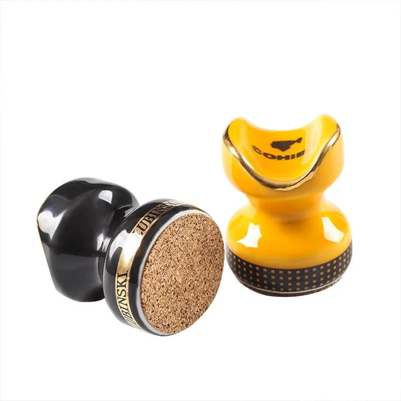 Ceramic Cigar Display Stand – Mini Cigar Holder & Ashtray