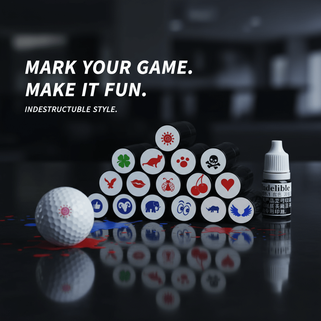 Quick-Dry Golf Ball Stamper